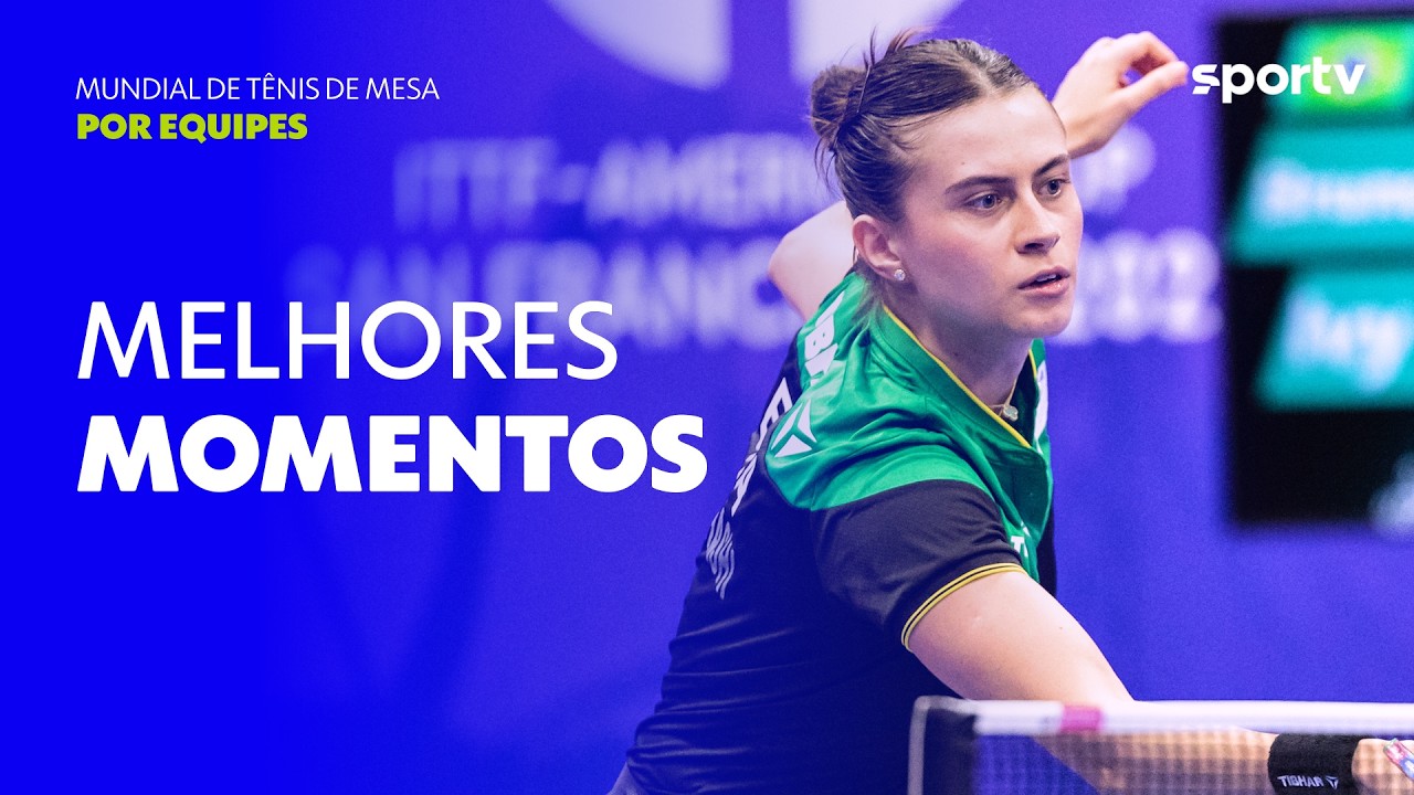 BRASIL 3 X 1 REPÚBLICA TCHECA | MELHORES MOMENTOS | MUNDIAL DE TÊNIS DE MESA POR EQUIPES | sportv