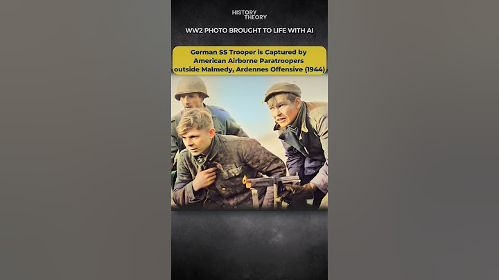 WW2 Photo Brought to Life: German SS Officer is Captured by American Paratroopers in The Ardennes