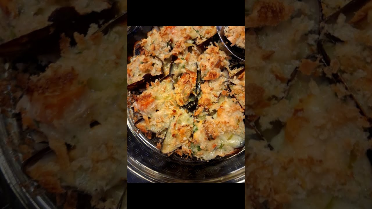 Miesmuscheln überbacken | Gratinated Mussels – Easy Seafood Recipe