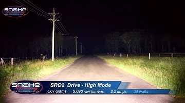 Rigid industries Hi/Lo SRQ2 Drive beam pattern - Snake Racing