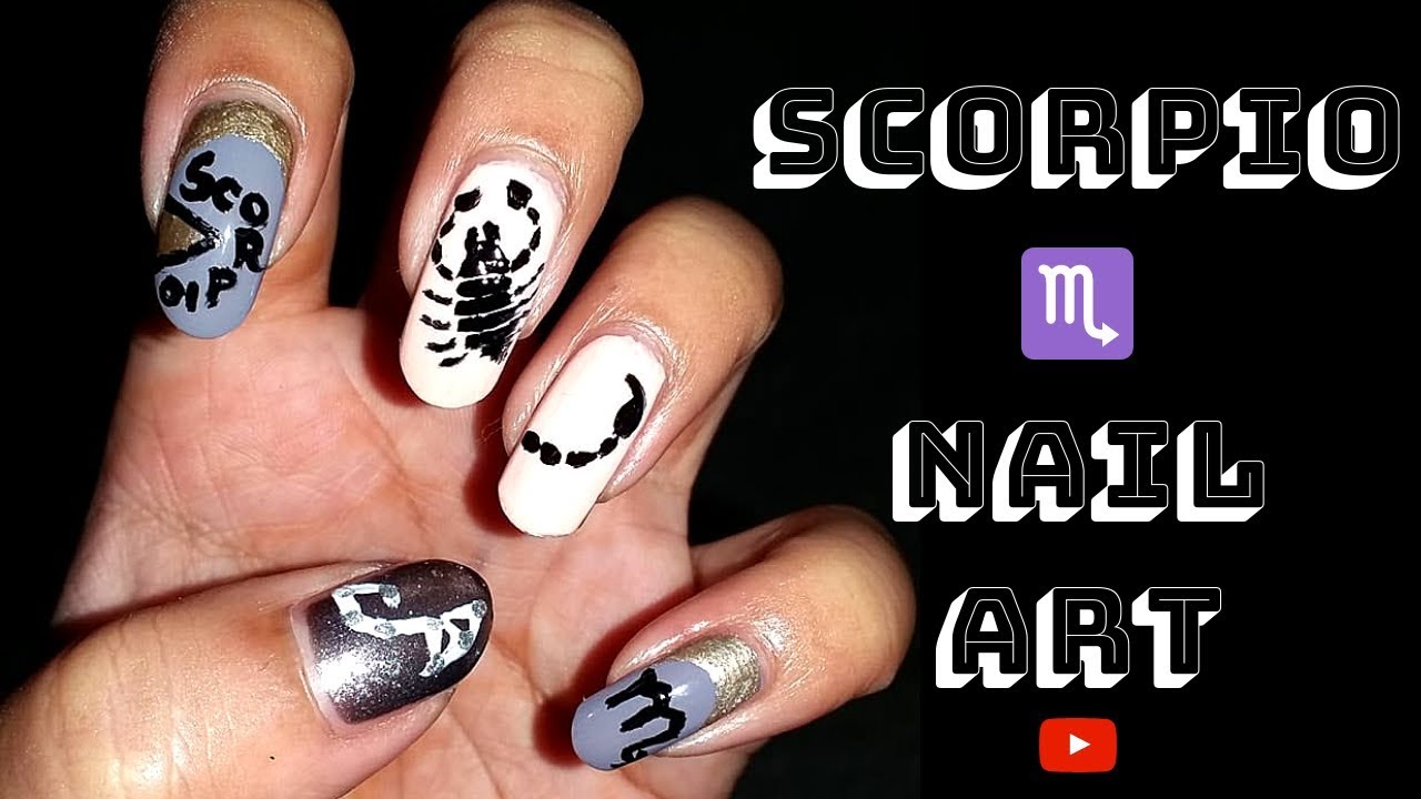 Dark Scorpio Nail Design Ideas - wide 2