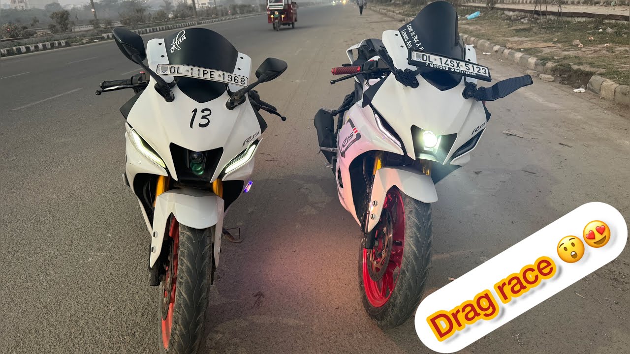 R15v4 vs r15v4 drag race 🏍️
