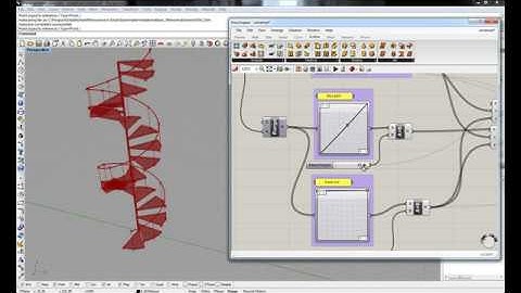 Spiral stair through Grasshopper3d