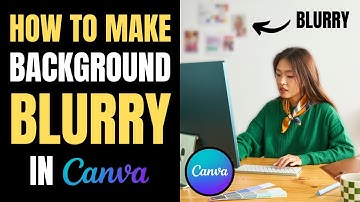 How to make background blurry in Canva