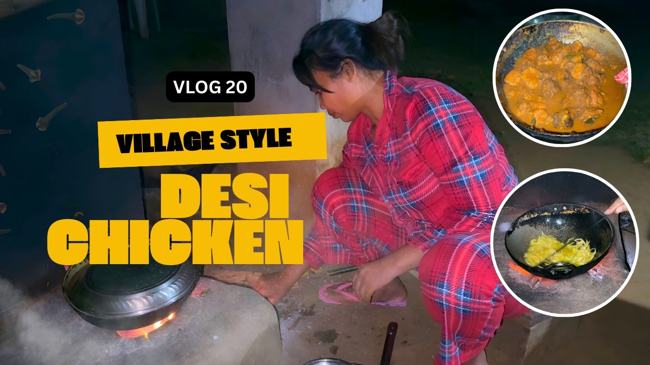 When a Makeup Artist Cooks! Village Style Desi Chicken Cooking | Odisha Village Life Vlog