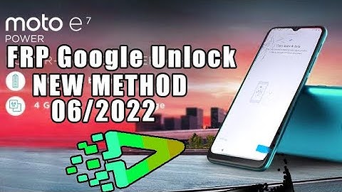 MOTOROLA MOTO E7 Power XT2097 Remove FRP Lock Google bypass Unlock TUTORIAL Android NEW METHOD