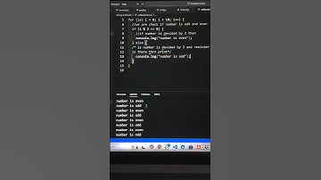 Javascript interview questions| odd and even number