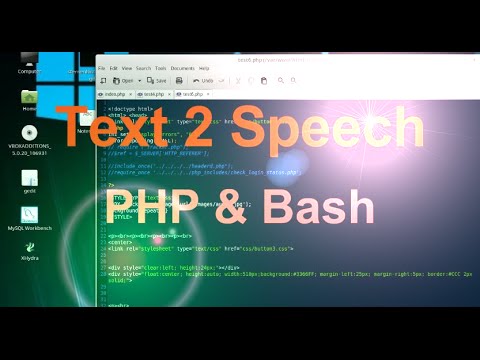 Convert Text To Wav File With Linux PHP & Bash Plus Espeak