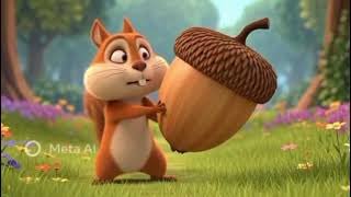 The Greedy Squirrel & The Giant Golden Acorn! | A Moral Story on Teamwork