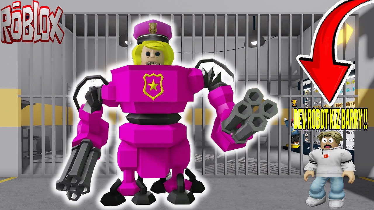DEV ROBOT KIZ HAPİSHANESİNDEN KAÇ | ROBLOX DEV ROBOT KIZ BARRY'S PRISON ...