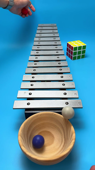 🌈🥁🎶 Rainbow Xylophone Drop #ASMRPlay