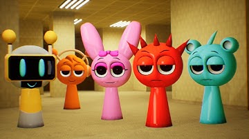 INCREDIBOX SPRUNKI (The Backrooms) 3D Animation !!!