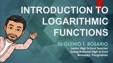 Introduction to Logarithmic Functions | General Mathematics | Tagalog | Taglish