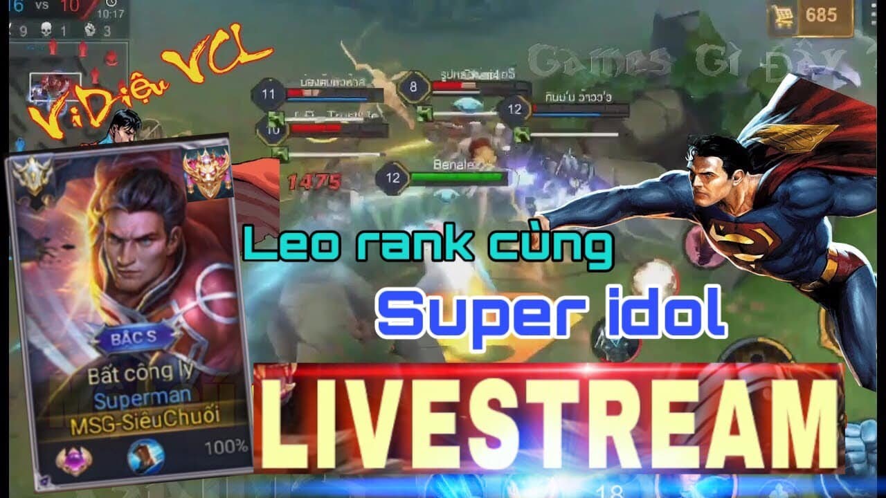 Stream Kéo rank Liên Quân Mobile