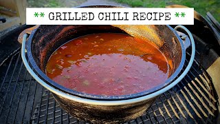 Grilled chili recipe [camp dutch oven cooking]