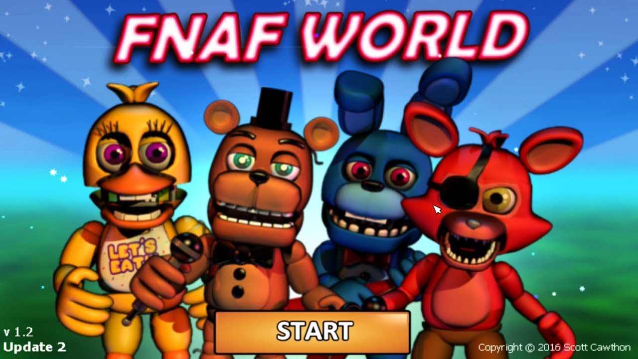 Fnaf World Mod] FNAF Security Breach ALL ADVENTURE ANIMATRONICS