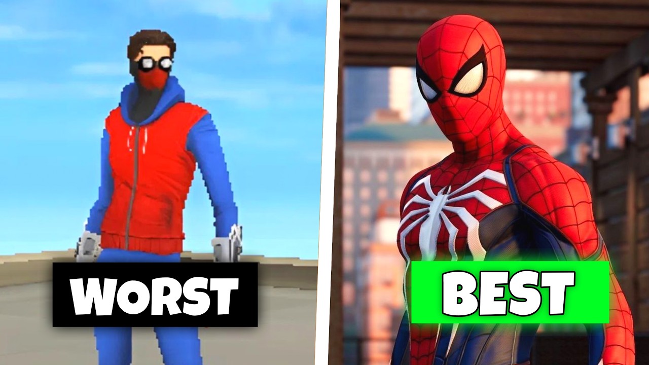 Playing Worst to Best Spider-Man Games on Mobile 🔥😍