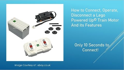How to Operate a Lego Powered Up Train Motor