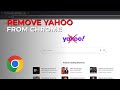 How to Remove Yahoo Search from Chrome