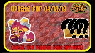 ANIMAL JAM: Update for 04/18/19 (Royal Red Pandas have arrived!!)