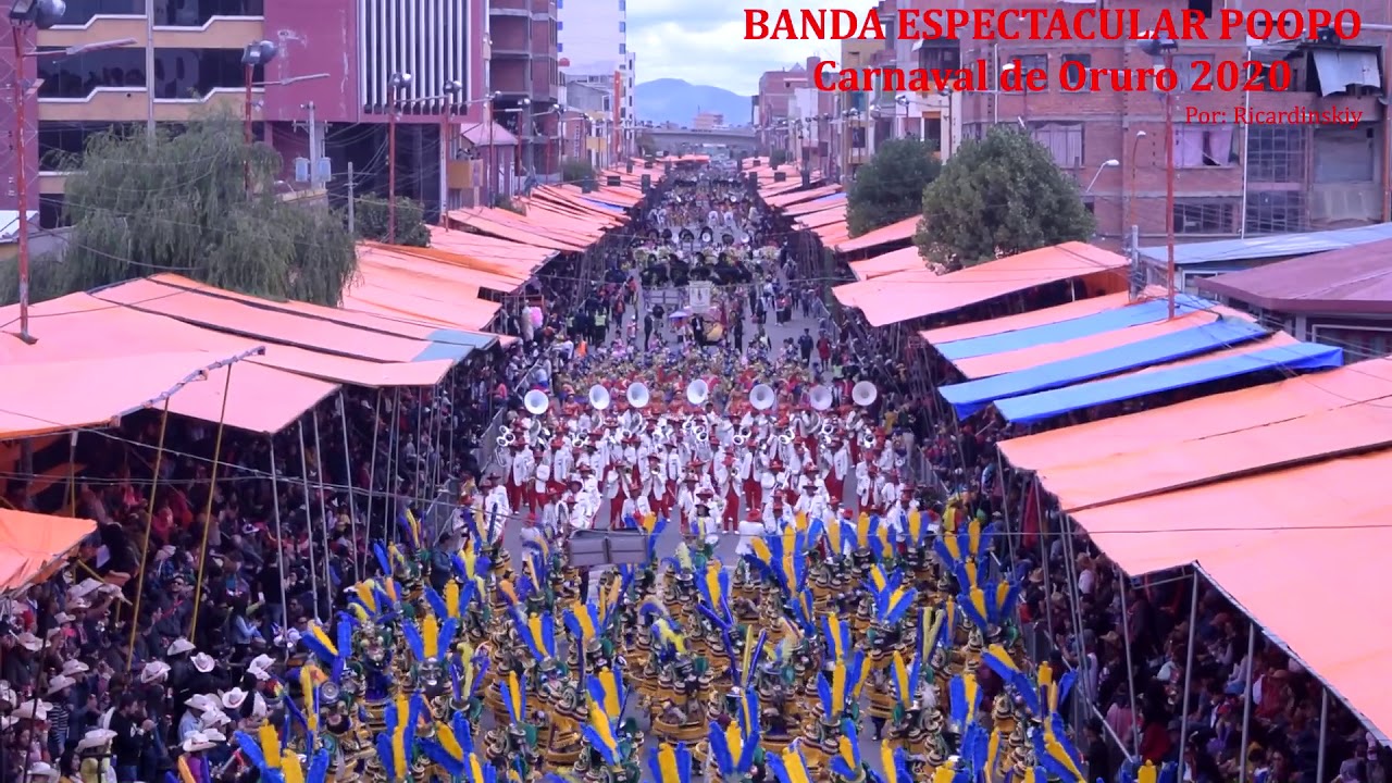 Banda Espectacular Poopo - Morenada Central Oruro Fundada por la Comunidad Cocani - Bloque Pesado