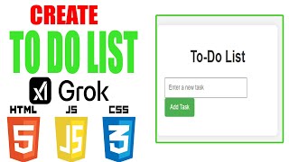 Grok AI Coding Tutorial: Create a Responsive To-Do List Project