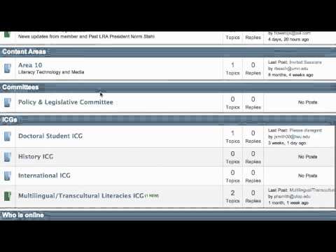 LRA Forums 1: Logging In & Editing Your Profile