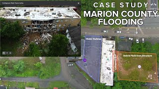 Rapid Flood Mapping and Damage Assessment in Marion County - Case Study