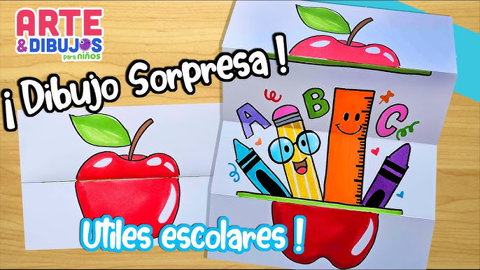 Como dibujar una CAJA DE CRAYOLAS, REGRESO A CLASES