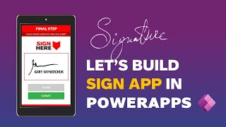 Signature App in PowerApps | Build App | Tutorial screenshot 1