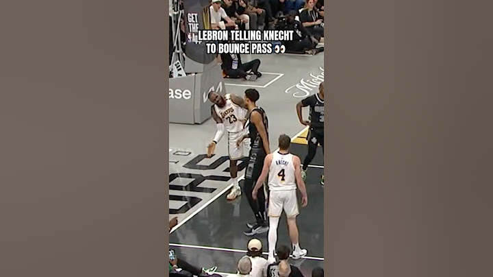 LeBron wanted a bounce pass to get around Wemby