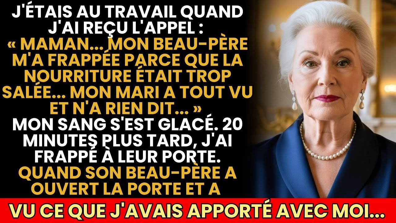 Un matin comme les autres, ma fille m'a appelée de l'hôpital. J'ai vu son visage tuméfié, et j'ai compris que je n'avais rien vu depuis des années. Ce jour-là, j'ai décidé de faire ce que je...