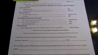 Lawn Maintenance Contracts