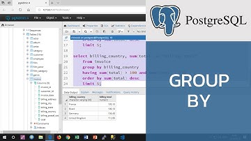 สอน PostgreSQL: การใช้ group by เพื่อสรุปข้อมูลแยกตามกลุ่มที่ต้องการ