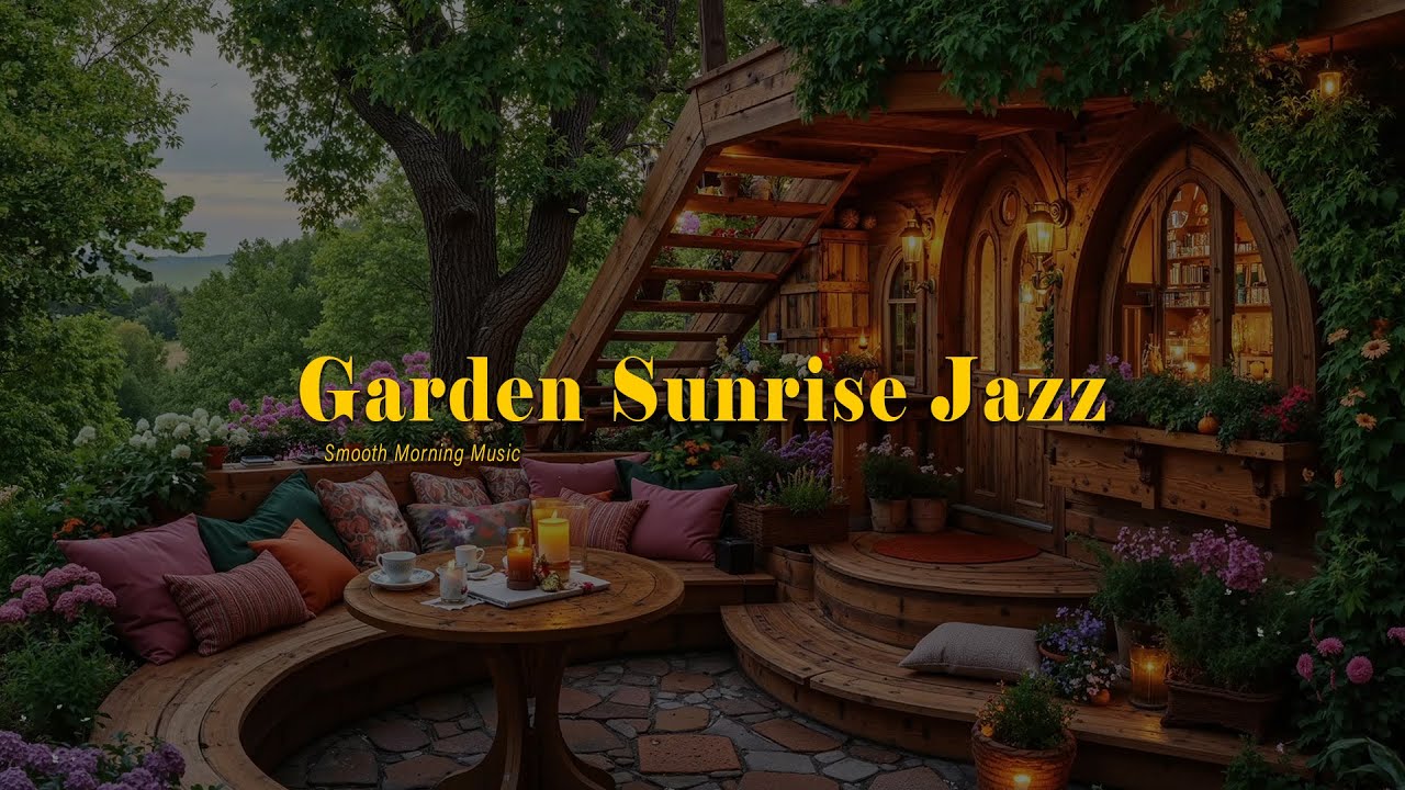 Garden Sunrise Jazz 🌸🎶 Smooth Morning Music for Calm Minds & Cozy Coffee