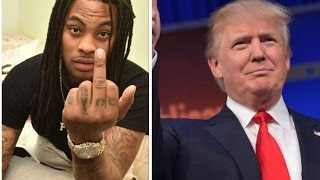 Waka Flocka Flame WIPES HIS ASS with a fan's TRUMP jersey at his show. The fan responds.