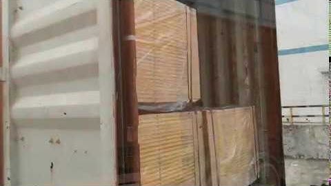 How to load plywood to container when export