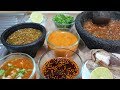 5 Salsas Taqueras | Ranchera | De chile Morita | Cacahuate | Clasica y Macha