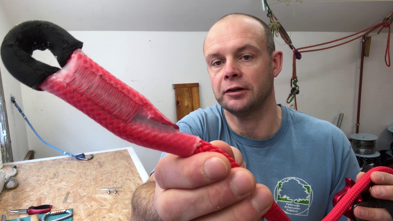 Arborystyczna lonża Alto 4m w dwóch wariantach - z karabinkiem i bez.