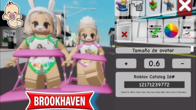 COMO ADICIONAR CÓDIGOS ID DE ROUPAS DE BEBÊ +10 CÓDIGOS DE ID DE ROUPA PARA  BROOKHAVEN 🏡 RP ROBLOX🤩 