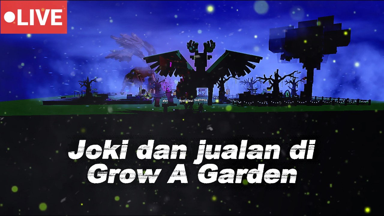 DAY 51 LIVEJOKI/JUALAN SANTAI - LIVESTREAMING  ROBLOX(GROW A GARDEN)