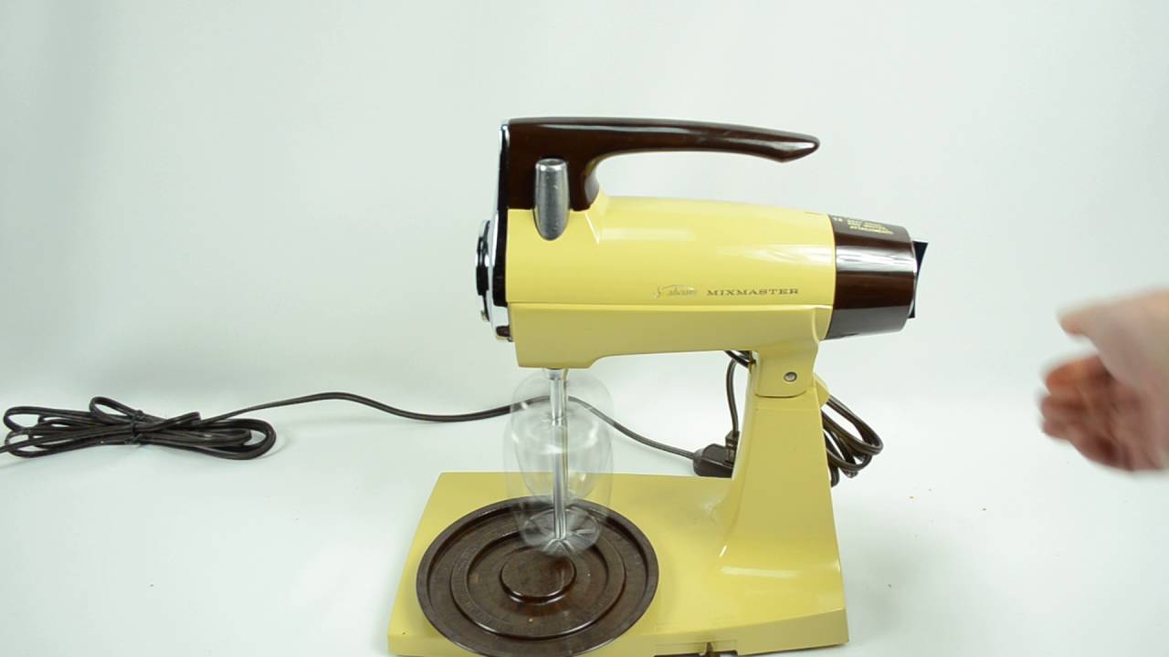 Vintage 12 Speed Sunbeam Mixmaster Counter Top Mixer YouTube