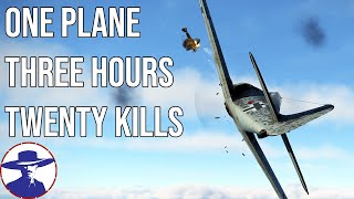 One Plane, Three Hours, TWENTY Air-to-Air Kills | IL-2 Great Battles Multiplayer