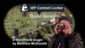 WP Content Locker Basic Demo Review