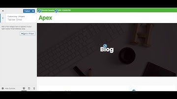 Apex Business Theme Top bar Setup
