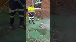 Playground cleaning by Stokejetwash in Stoke-on-Trent , rubber playground cleaning.  #stokejetwash