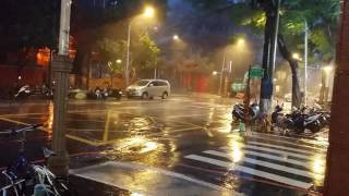 20160927中颱梅姬板橋風雨實況