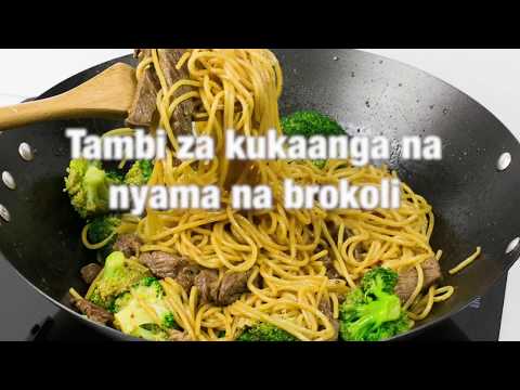 Video: Supu Na Broccoli, Tambi Na Mpira Wa Nyama