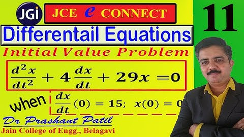 Initial Value Problem || Differential Equations || 18mat21 || Dr Prashant Patil