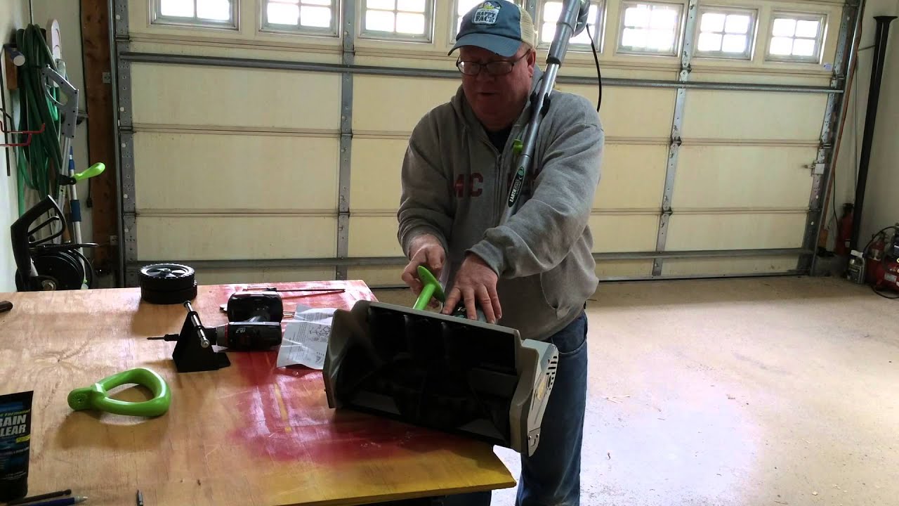 How to assemble the 14" Earthwise Snow Thrower YouTube